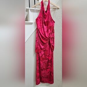 Katie May Leyla Cowled Halter Open-Back Maxi Dress | Anthropologie | Size L